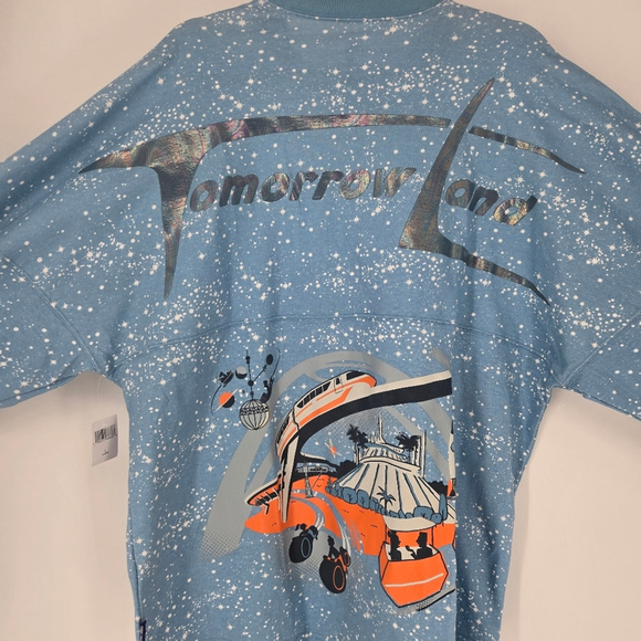 Disney Other - 2024 Disney Parks Tomorrowland Blue Spirit Jersey – Magic Kingdom Size Large NWT